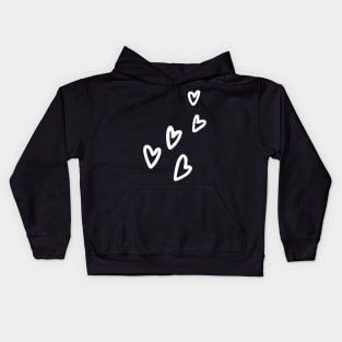 cute hearts - love is not cancelled Kids Hoodie